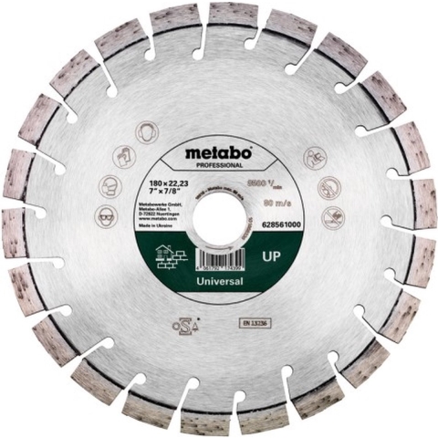 Metabo Accessoires Diamant slijpschijf | Ø 180x22,23mm | "UP" | Universal "professional" - 628561000