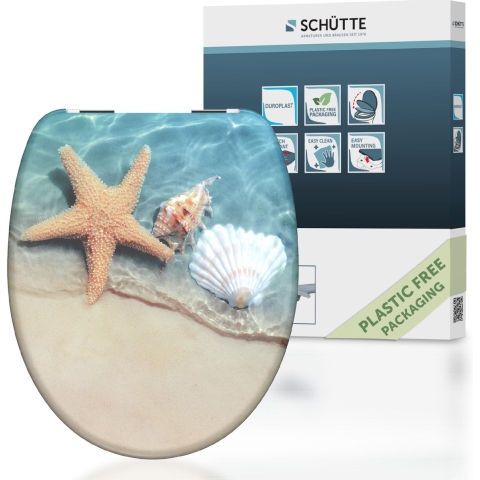 Schutte Duroplast WC-bril BEACH met soft-close
 - 82196 82196