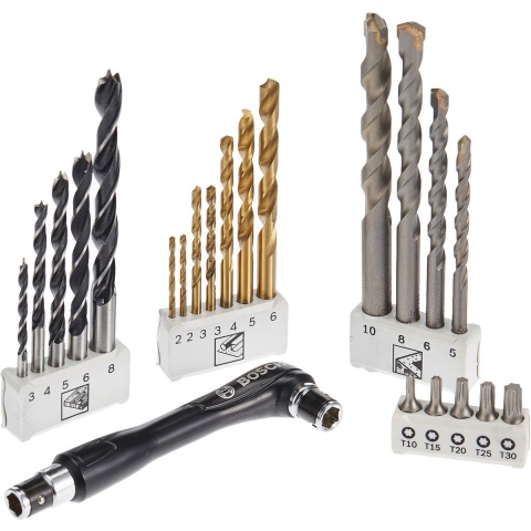Bosch Accessoires 49-delige HSS-TiN Boren- en bitset - PH/PZ/TX/SL - 2608P00233
