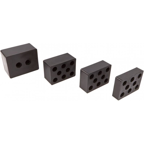 HBM rubberen opname pad / blok 160 x 120 x 100 mm