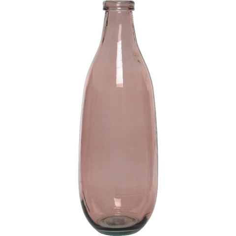 Decoris vaas - roze - glas - D15 x H40 cm
