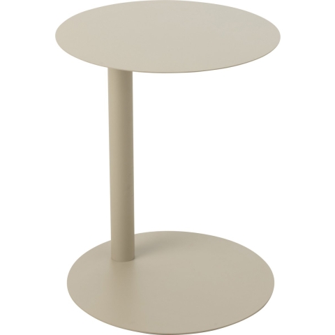 J-Line bijzettafel Rond - metaal - beige