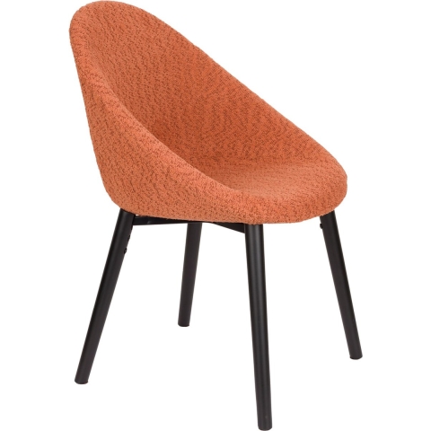 Dutchbone Fenna Eetkamerstoelen Terra - Set van 2 - Rood