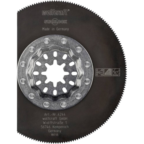 Wolfcraft Segmentzaagblad | "Expert" | HSS | STARLOCK-centreerhals | Ø85mm | 1 stuk - 4244000