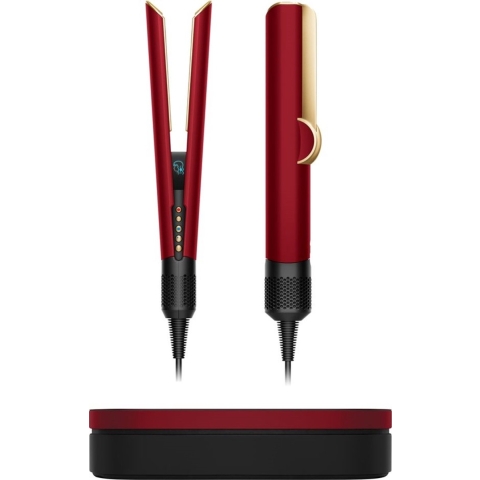 Dyson Airstrait - Red Velvet / Gold Stijltang Rood