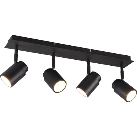 Plafondspot Trio Leuchten Angelo IP44 Mat Zwart