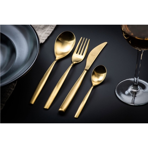 Mepra Bestekset Stiria Goud - Gematteerd - RVS - 24- delig