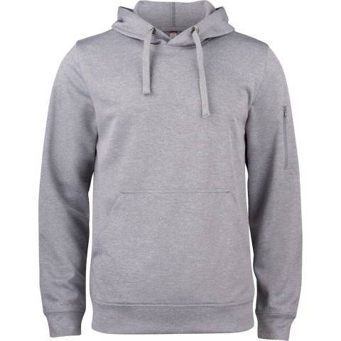 Clique 021011 Basic Active Hoody - Grijsmelange - M