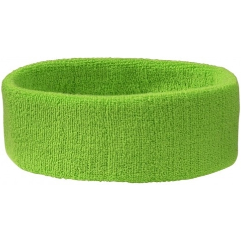 10x Hoofd zweetbandje lime groen -