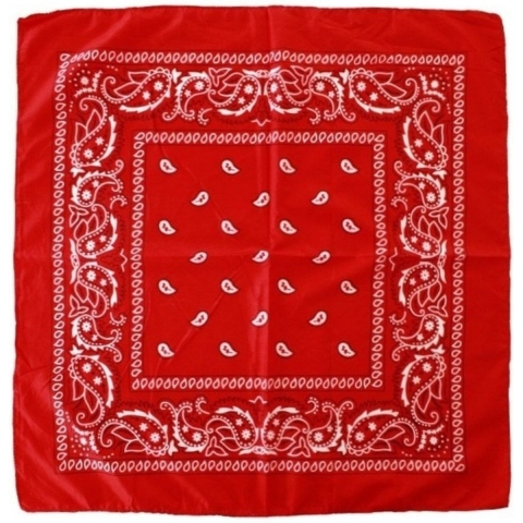 Carnaval verkleed boeren zakdoek - 8x - rood - 55 x 55 cm - themafeest - boerenlente feest -