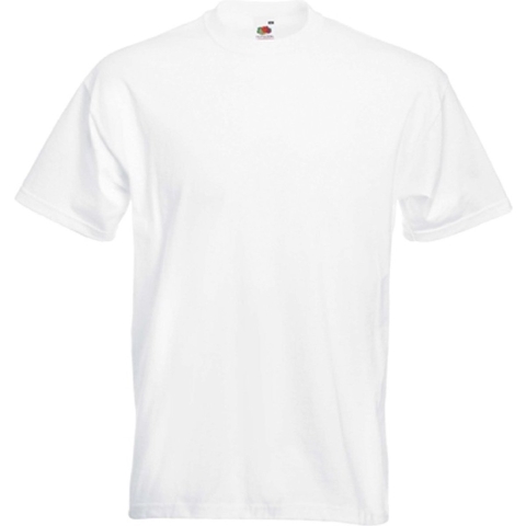 5x stuks Basic wit t-shirt voor heren maat Small S -