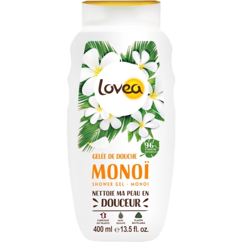 3x Lovea Sulfaatvrije Douchegel Monoï 400 ml