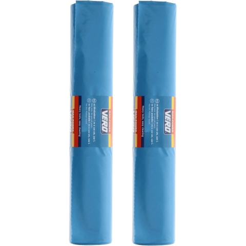 40x Grote afvalzakken/vuilniszakken 120 liter op rol blauw -