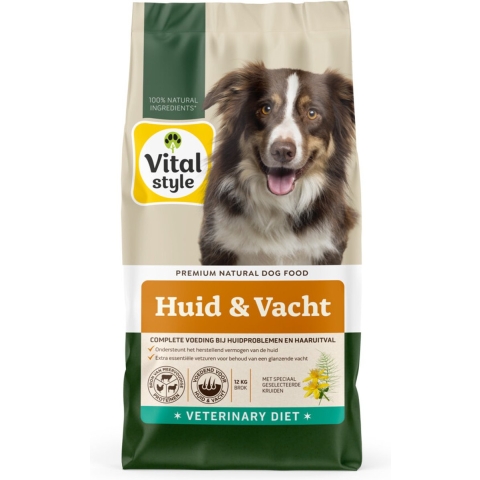 VITALstyle Huid&Vacht Hondenvoer 12 kg