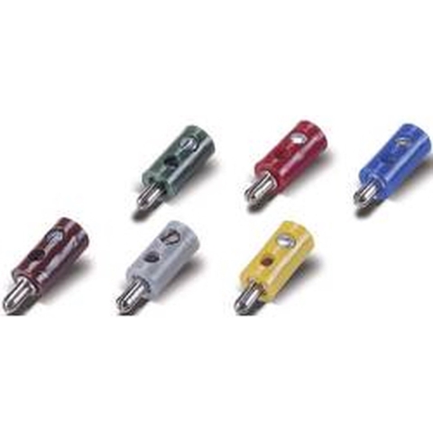Modelspoor stekker 2.6 mm 100 stuk(s) Met dwarsgat Blauw