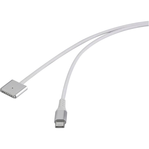 Renkforce USB-laadkabel Magsafe 3 USB-C, Magsafe 3 1.00 m Wit Magnetische stekker RF-6437914
