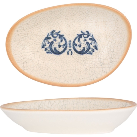 Bonna Serveerschaal - Viento - Porselein - 15x8.5 cm - set van 2