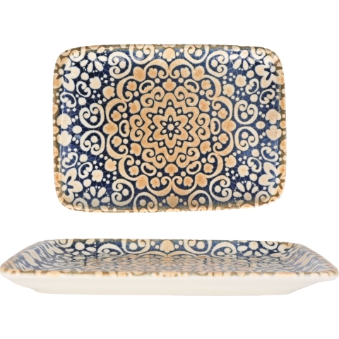Bonna Serveerschaal - Alhambra - Porselein - 23x16 cm - set van 2