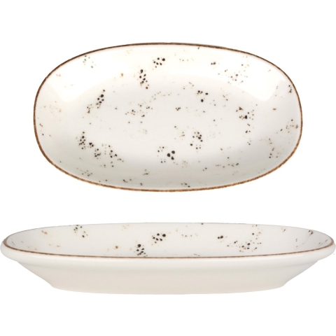 Bonna Serveerschaal - Grain - Porselein - 19x11 cm - set van 2