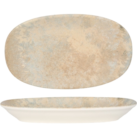 Bonna Serveerschaal - Luz - Porselein - 24x14 cm - set van 2