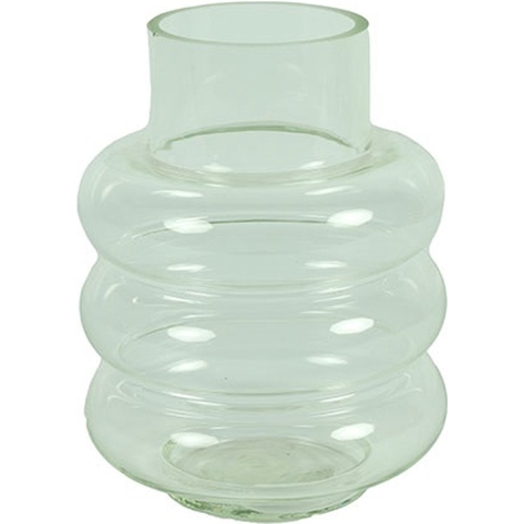 Countryfield Vaas Bubbles - helder transparant - glas - D17 x H22 cm