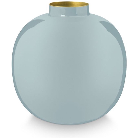 Pip Studio Metalen Vaas H 23 cm - Lichtblauw