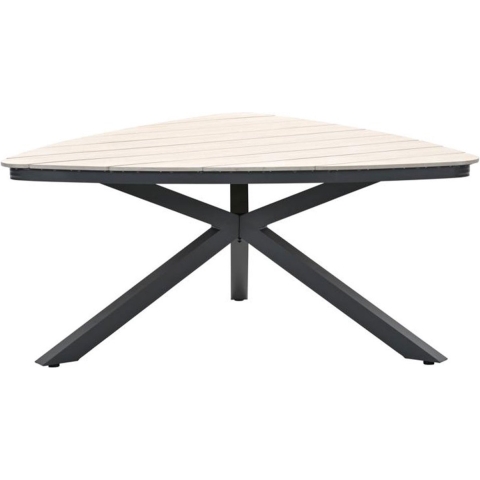 Edison triangle tafel 170 cm black/light teak Vironwood - Garden impressions