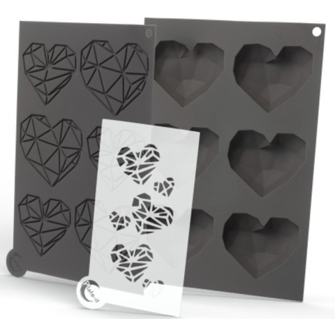 Plate-it sjablonen Love at First Bite - 3-delige set
