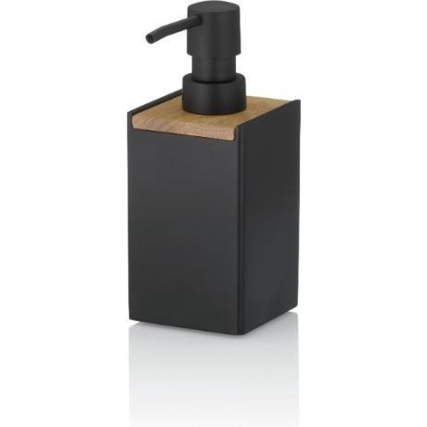 Zeepdispenser, Hout, Zwart - Kela | Cube
