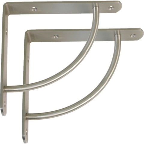 AMIG Plankdrager/steun Heavy Support - 2x - metaal - zilver - H220 x B220 mm - Tot 150 kg -