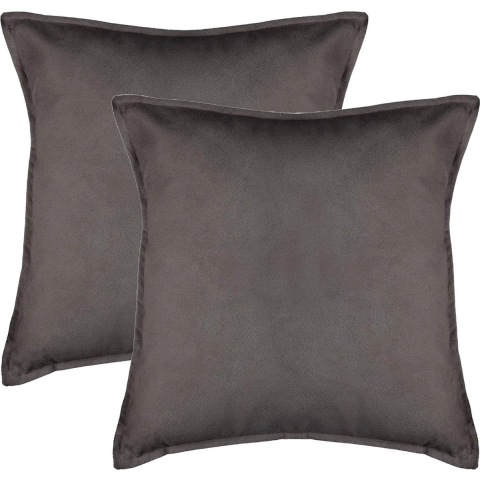 Bank/sierkussens Sophia - 2x stuks - 55 x 55 cm - polyester met rits -