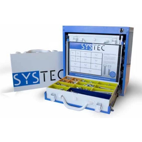 Systec Assortimentskoffer Staal Leeg 335X230X70 - 8960.60.90080