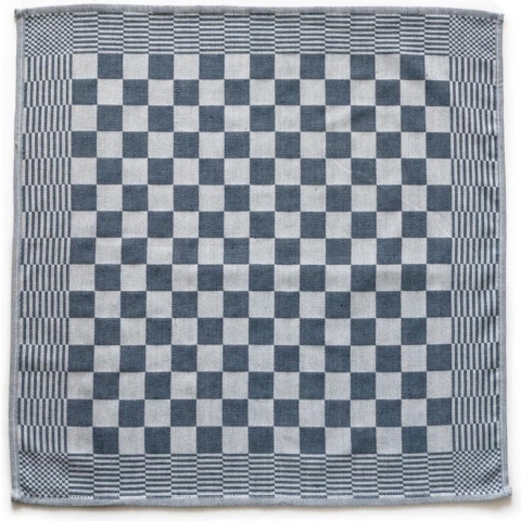 Eleganzzz Theedoeken & Keukendoeken Set Blok - blauw - set van 20