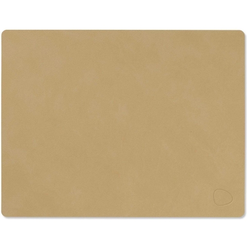 LIND DNA Placemat Nupo - Leer - Khaki - 45 x 35 cm