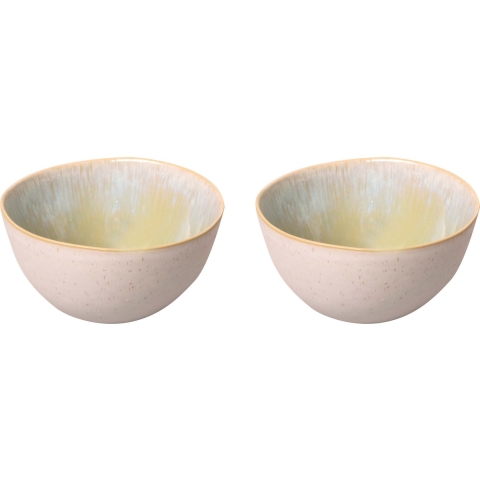 Palmer Schaal Light Blue Sea 15 cm 80 cl Wit Blauw Stoneware 2 stuks
