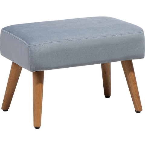 Beliani Takoma Hocker Grijs Stof