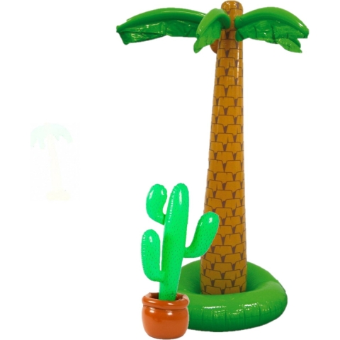 Tropische feestversiering opblaasbaar palmbomen/cactus -
