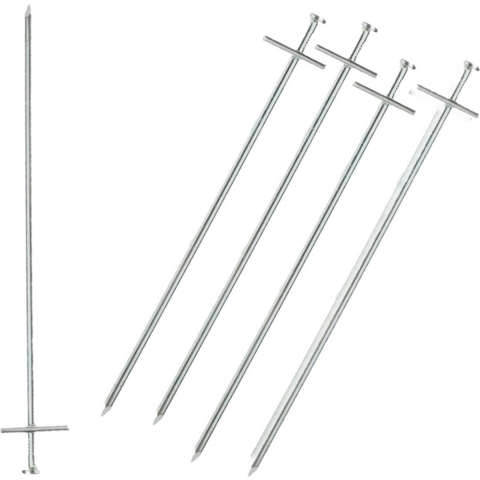 Grondpennen/tentharingen Tarzan - 24x - metaal - 23 cm - Rotspen -