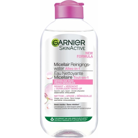 6x Garnier SkinActive Micellair Reinigingswater voor Gevoelige Huid 200 ml