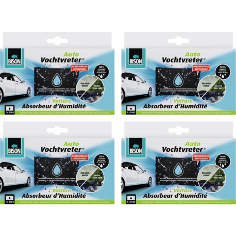 4x Bison Vochtvreter Auto 300 gr
