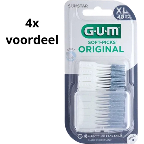 4x GUM Soft-Picks Original X-Large 40 stuks