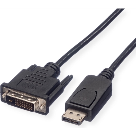 ROLINE DisplayPort Kabel DP Male - DVI Male (24+1), zwart, 2 m