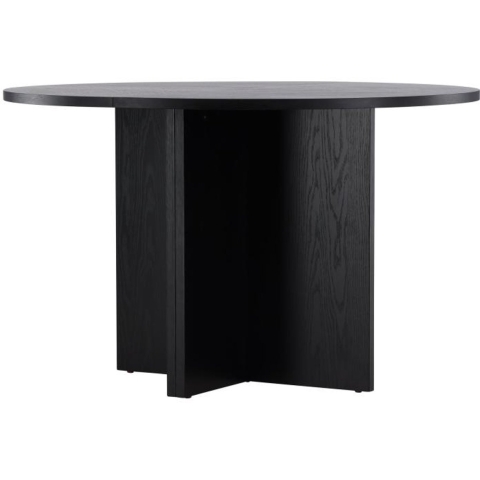 Svea - Valerio ronde vergrotbare eettafel - ø120 cm - zwart