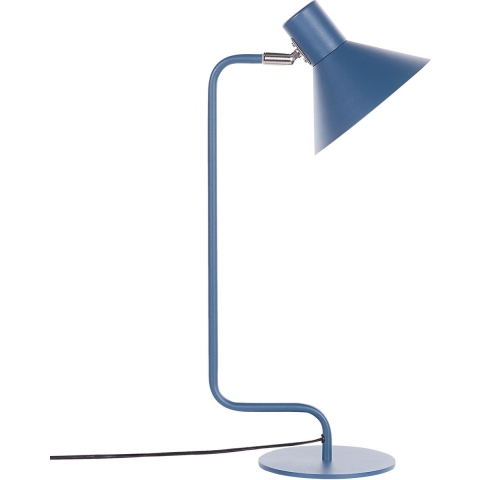 Beliani - RIMAVA - Bureaulamp - Blauw - IJzer