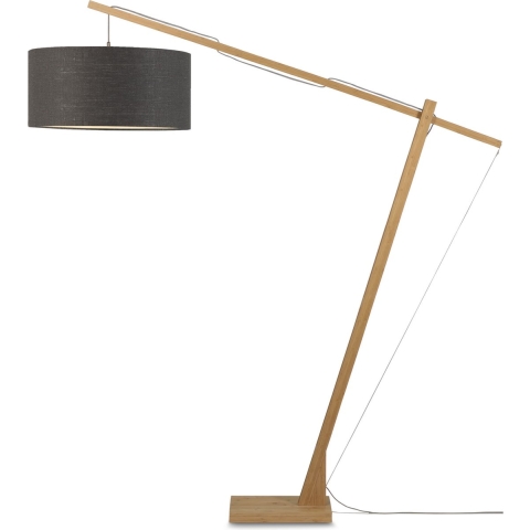 GOOD&MOJO Vloerlamp Montblanc - Bamboe|Donkergrijs - 175x60x207cm