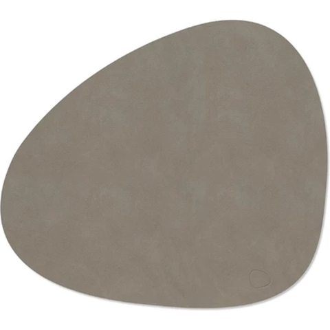 LIND DNA Placemat Nupo - Leer - Flint Grey - 44 x 37 cm