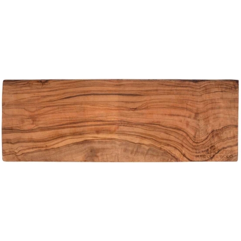 Olijfhouten plank rechthoekig 35 cm dikte 1,5 cm