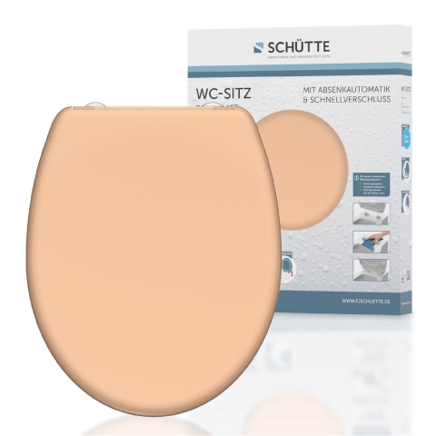 Schutte Duroplast WC-bril BEIGE met soft-close en quick-release
 - 82305 82305-