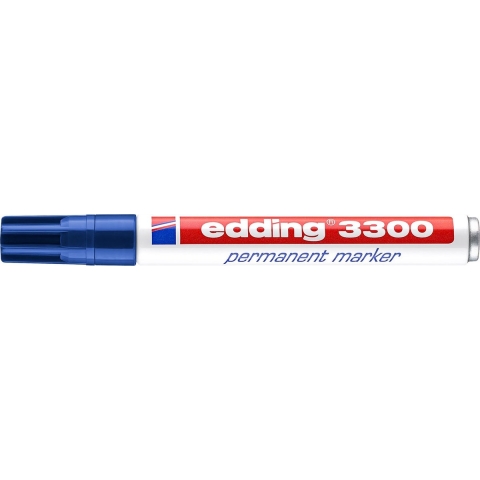 Edding Permanentmarker | blauw | streepbreedte 1-5 mm spitse punt | 10 stuks - 4-3300003 4-3300003