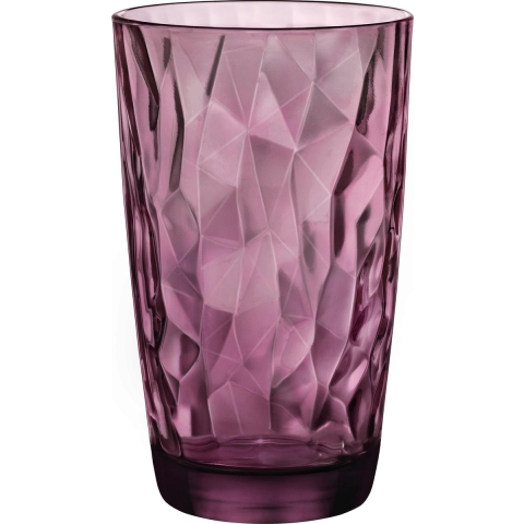 Bormioli Rocco Longdrinkglazen Diamond - Paars - 470 ml - 6 stuks